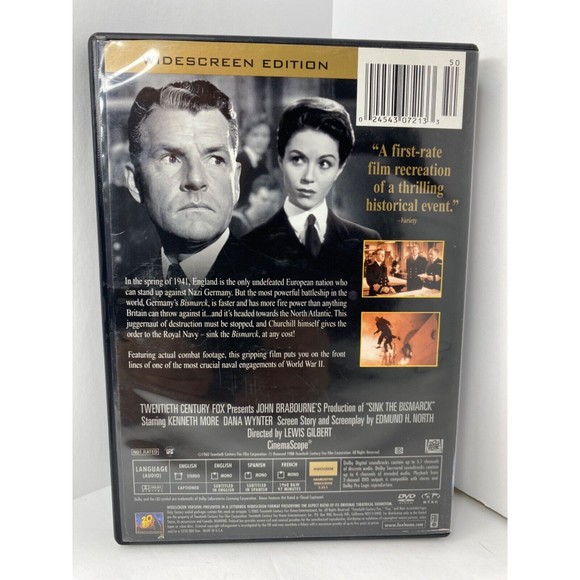 Sink the Bismarck (DVD, 2003, Fox War Classics). - Picture 2 of 5